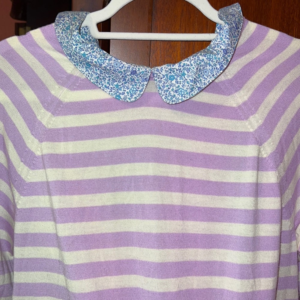 J.Crew Peter Pan collar merino wool sweater (read description)